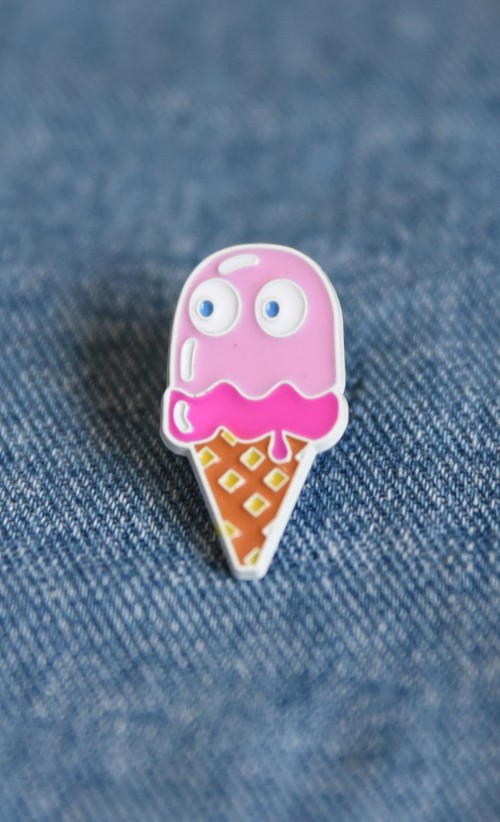 Pinky Ice Cream Enamel Pin