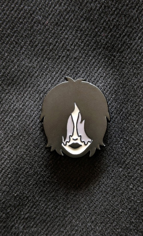 Image of the Maiden in Black Enamel pin from our Demon's Souls collection