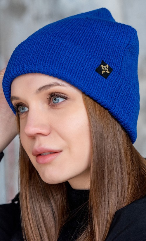 Model wearing the Kamura Beanie from our Monster Hunter Rise collection