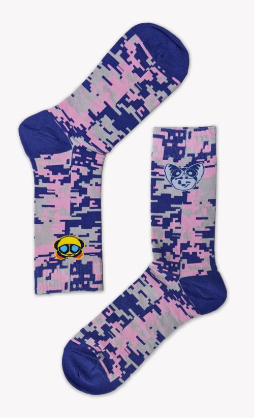 Image of the Rivet & Kit Pixel socks from our Ratchet & Clank collection
