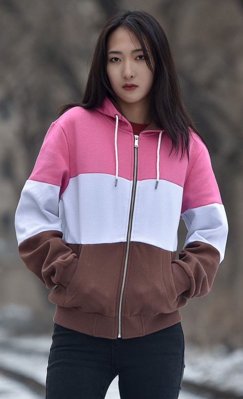 Model wearing the Ellie Fall hoodie from our official The Last Of Us collection