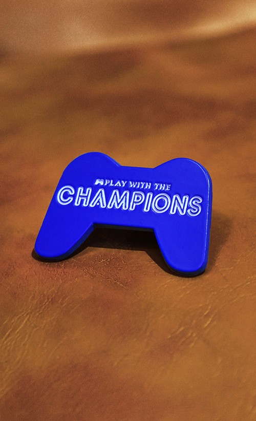 PlayStation Play With The Champions Enamel Pin