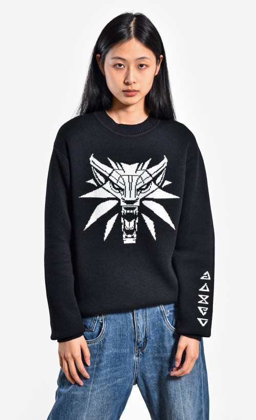 The Witcher White Wolf Knit Jumper