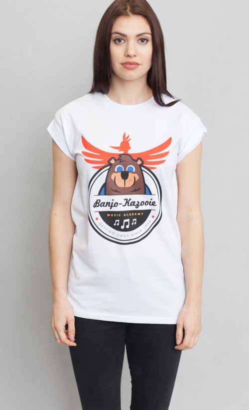 Banjo-Kazooie Music Academy Girly Fit T-Shirt