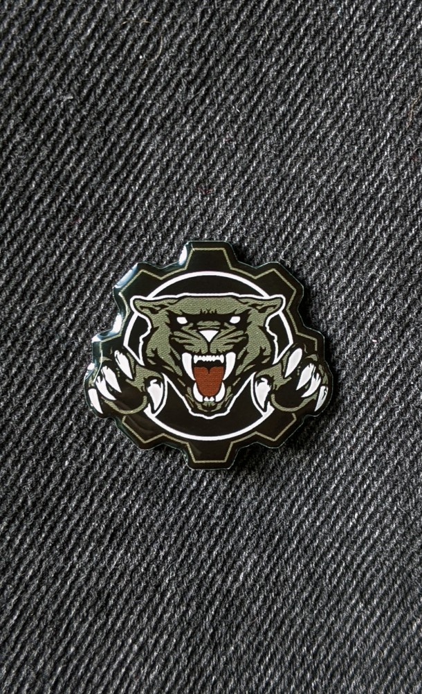 Image of the Hanover Cougars Enamel pin from our Gears of War collection