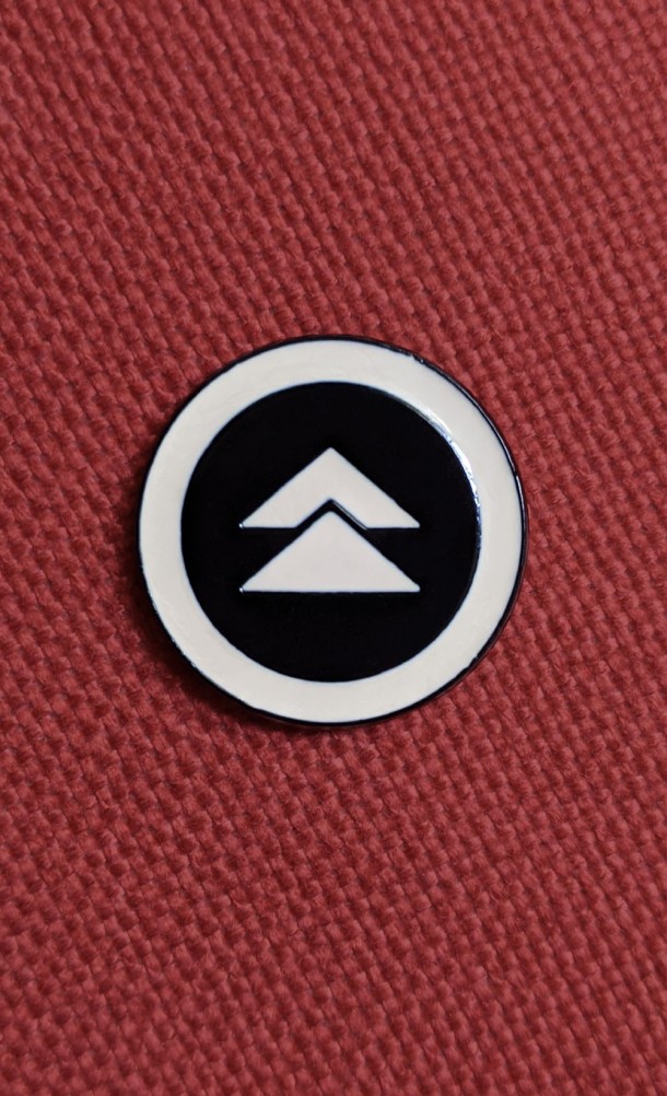 Image of the Sakai Clan enamel pin from our Ghost of Tsushima collection