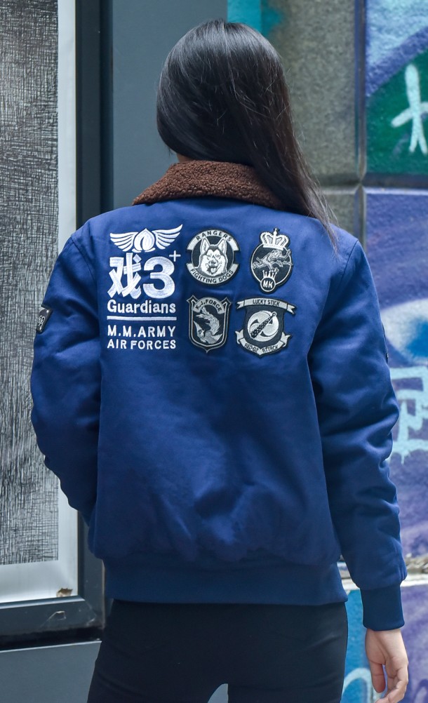 Model wearing the Adachi Jacket from our Yakuza collection