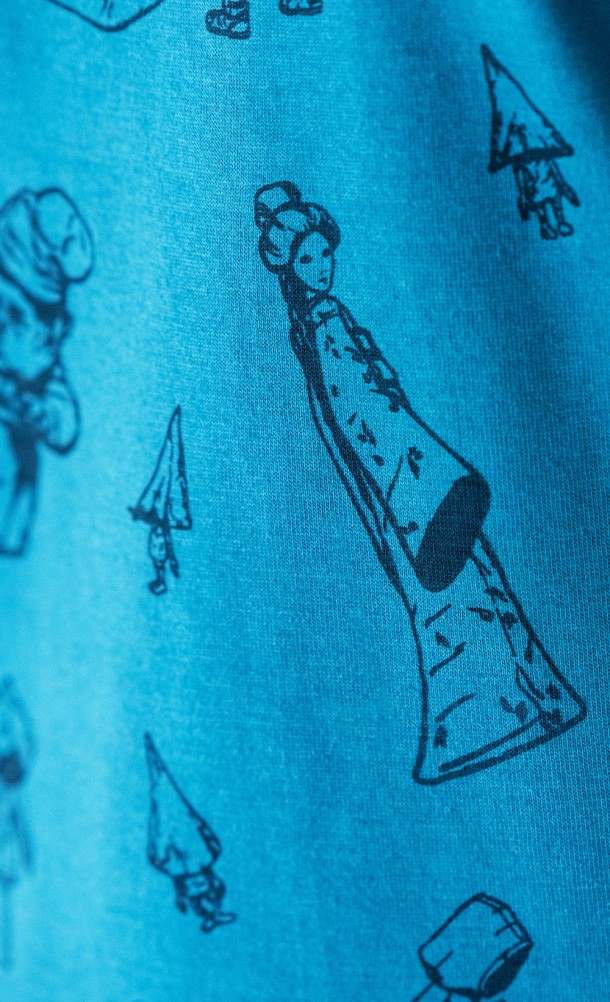 Close up details on the front print of the Total Nightmares T-Shirt from our Little Nightmare collection