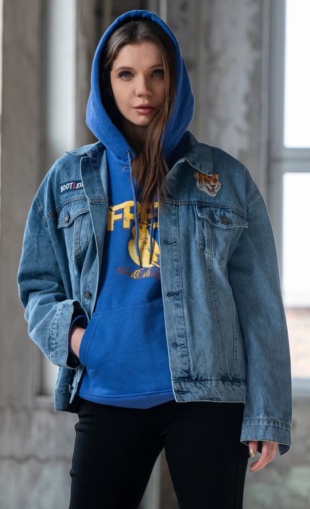 Model is wearing the Alex Denim jacket from our Life is Strange collection