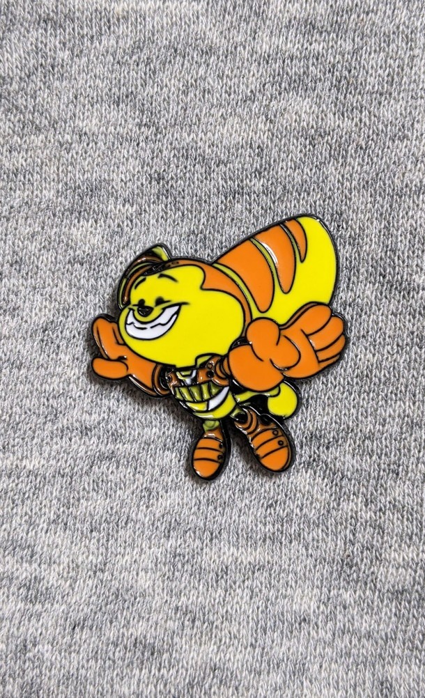Image of the Ratchet Enamel pin from our Ratchet & Clank collection