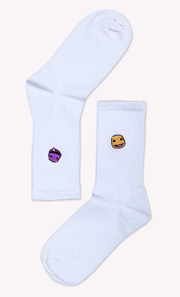 Image of the Sackboy's feels Socks in White from our Sackboy collection