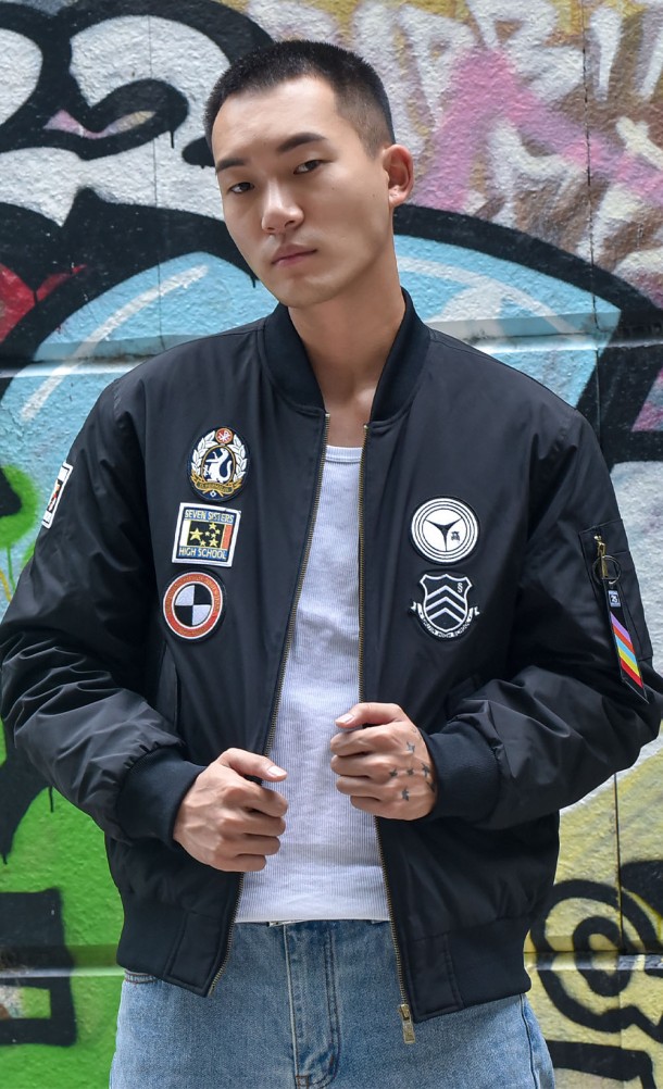 Model is wearing the Persona 25th Anniversary Bomber jacket from our Persona 25th Anniversary collection