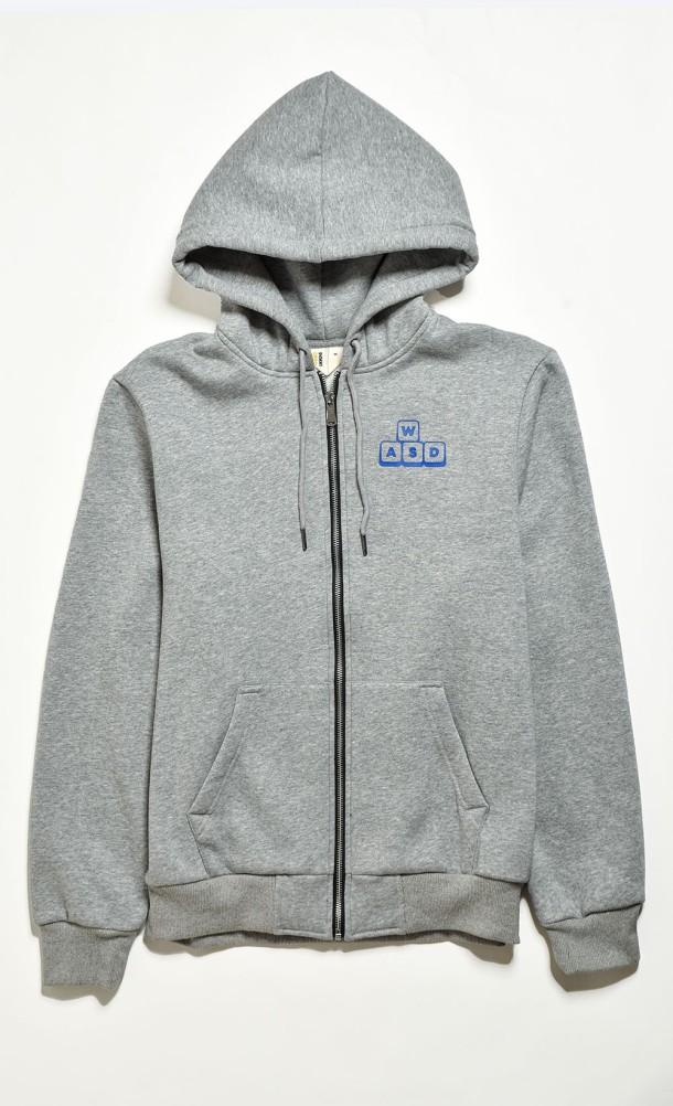 Image of the WASD ZipThru Hoodie from our WASD collection