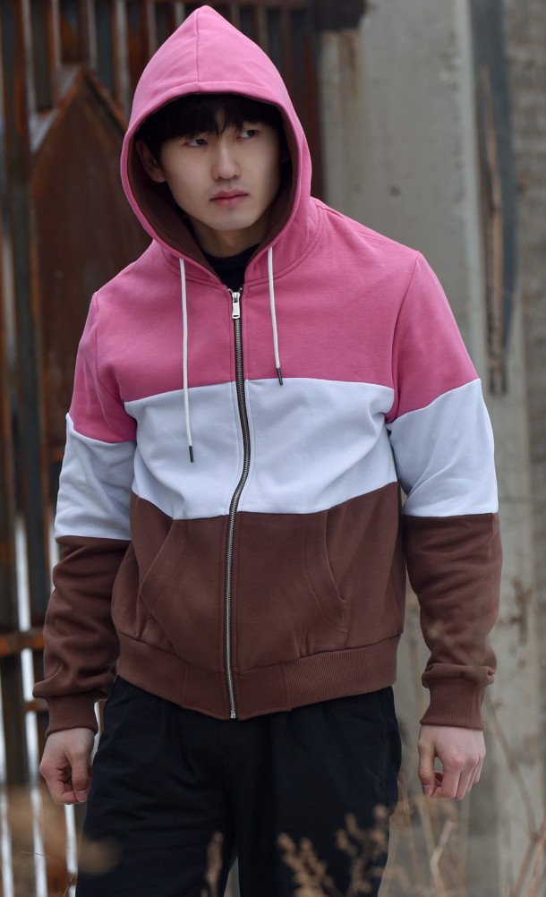 Model wearing the Ellie Fall hoodie from our official The Last Of Us collection