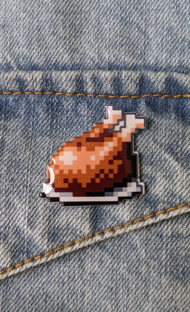 Floor Chicken Enamel Pin